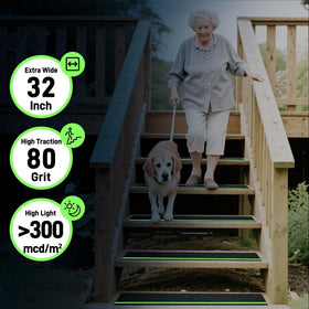 LifeGrip glow-strip anti-slip tape enhances visibility in dim light for safer footing.