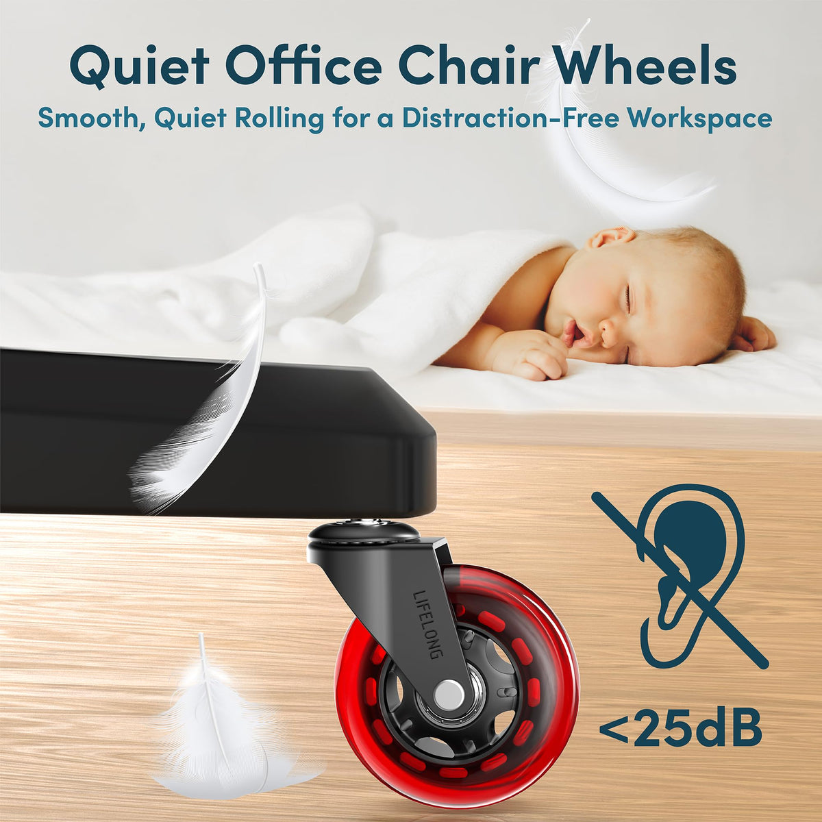 Quiet, floor-friendly Lifelong rollers designed for improved mobility