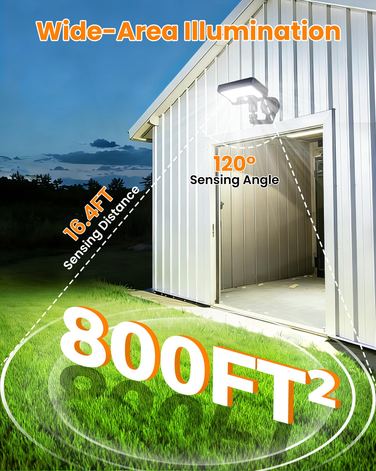 LIFENGSOLER 360-degree rotation and tilt allow complete area coverage.