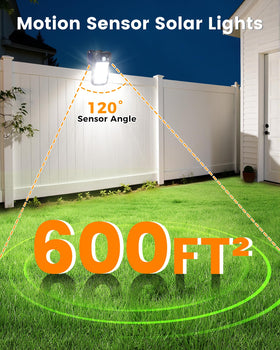 LIFENGSOLER clip-on solar light on a deck providing wide-area visibility
