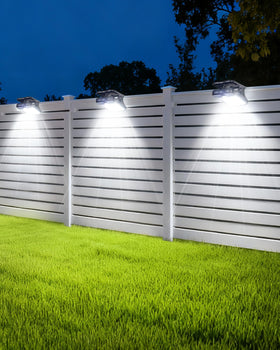 LIFENGSOLER clip-on solar light installed on a garage area