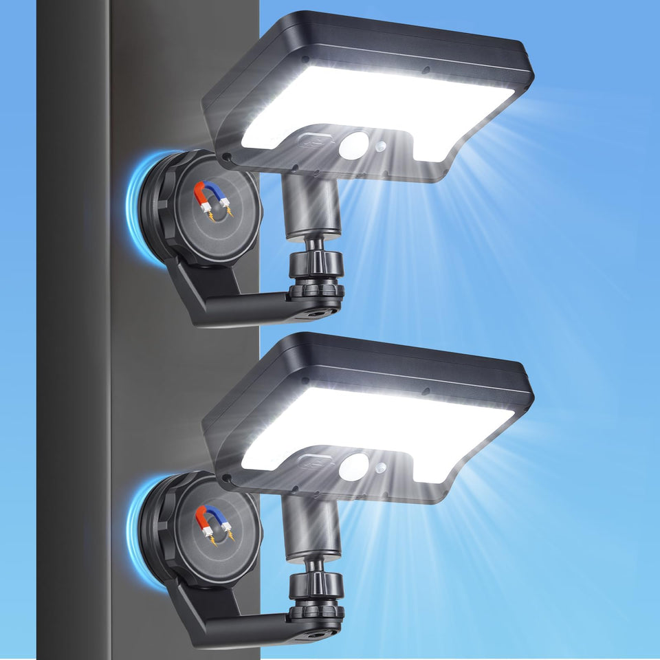LIFENGSOLER magnetic solar lights on deck offer instant illumination and easy mounting.