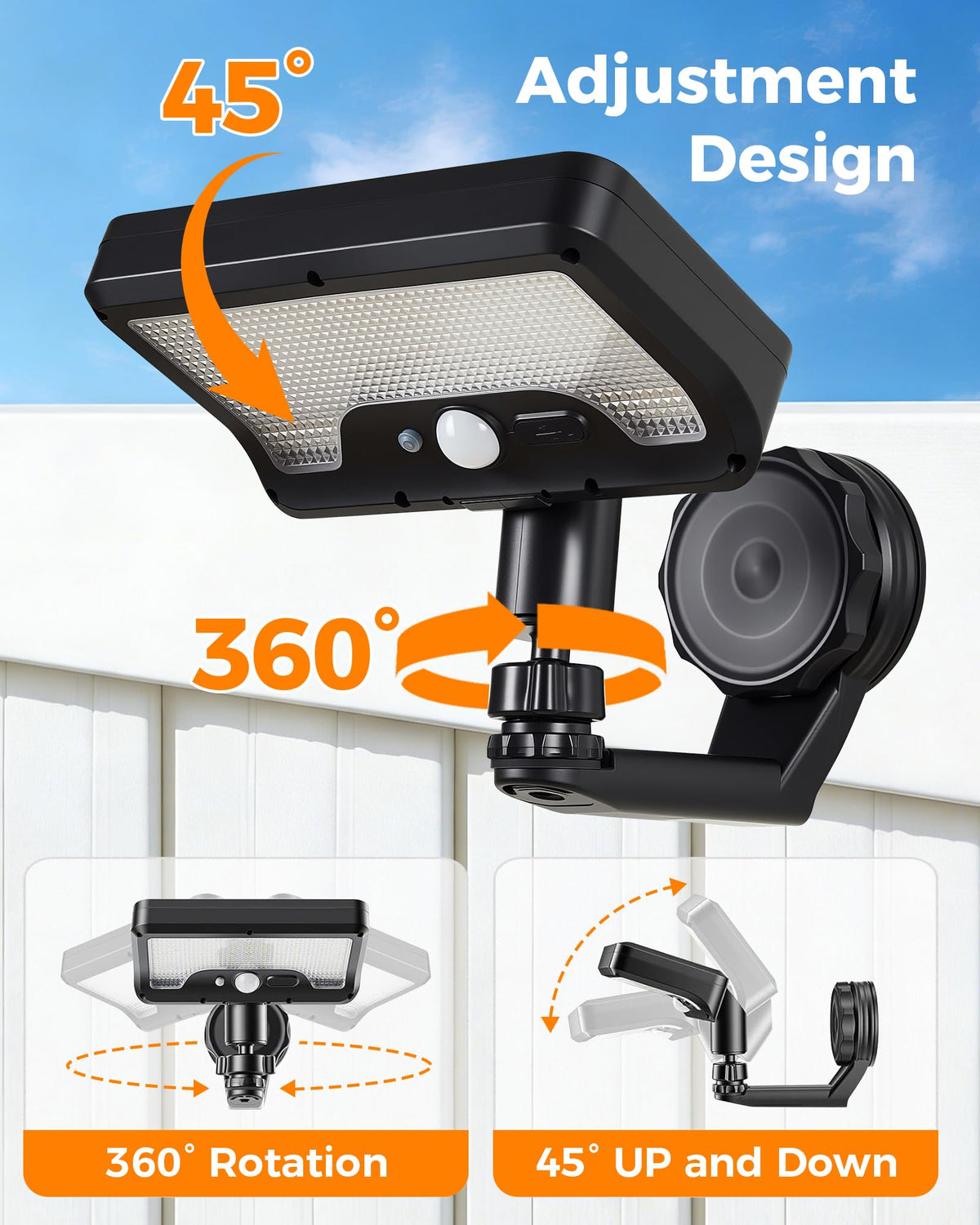 LIFENGSOLER dual charging via solar and USB supports continuous operation.