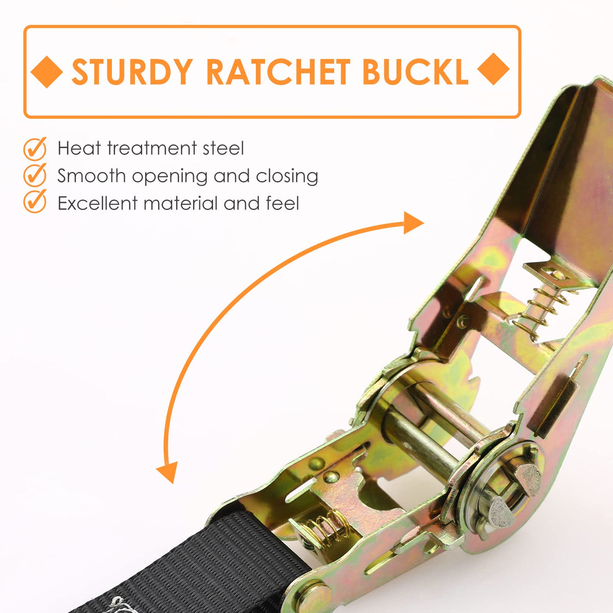 LIFERUN strap with 1760 lbs breaking strength supports heavy loads.
