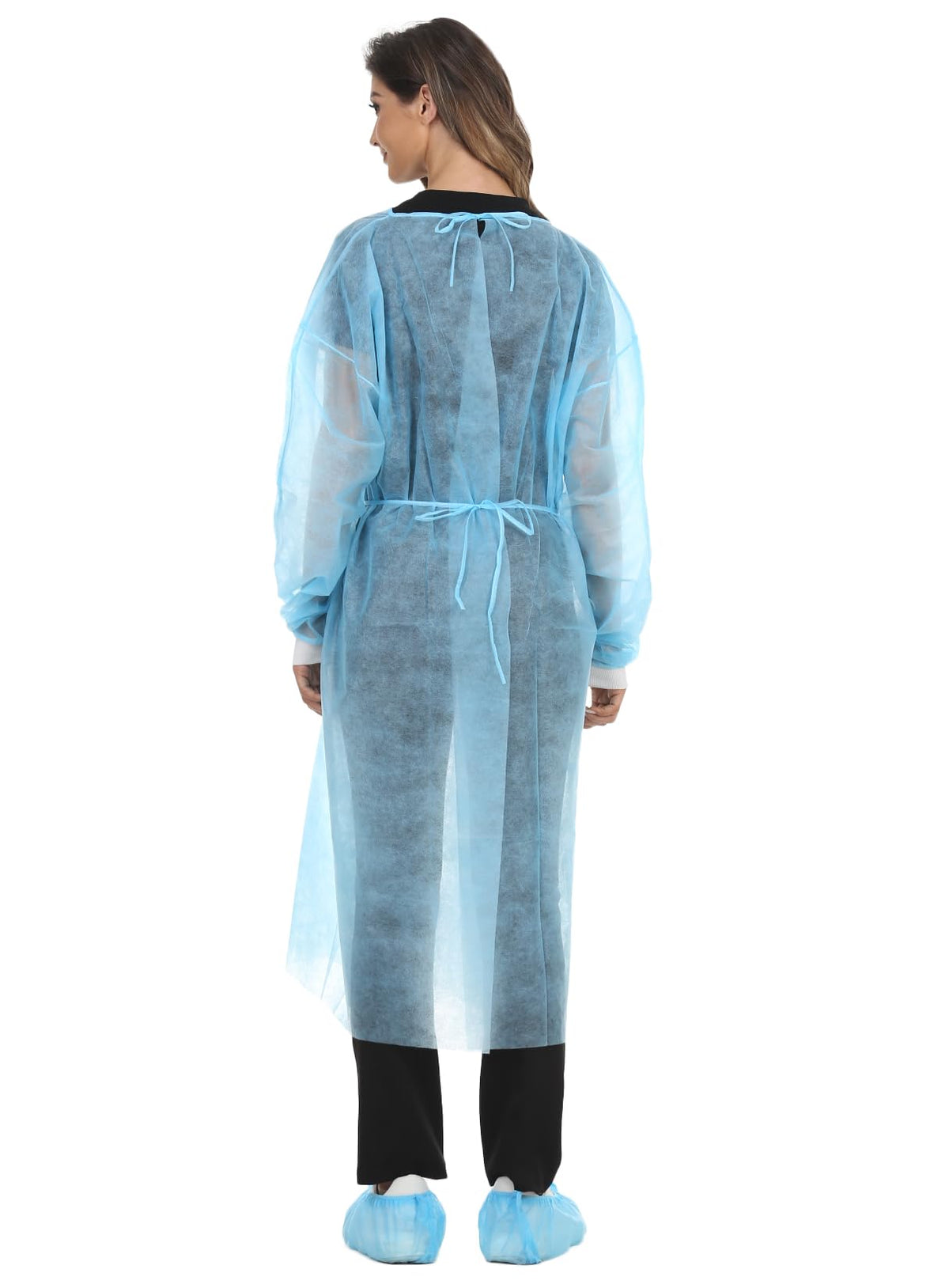 LIFESOFT long sleeve polypropylene gown provides full arm coverage