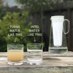 LifeStraw Home filter improves taste and aroma of water during daily hydration.