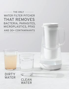 LifeStraw Home mineral-preservation design keeps minerals while filtering tap water.