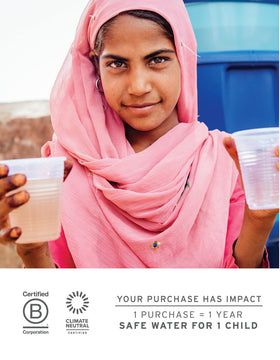 LifeStraw Home offers a sustainable alternative to bottled water for households.