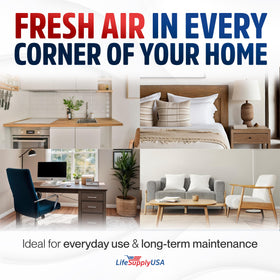 LifeSupplyUSA airflow-improvement-filter helps steady HVAC airflow.