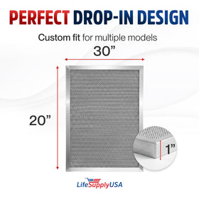 LifeSupplyUSA easy-clean-filter enables quick maintenance.