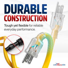 LifeSupplyUSA SJTW waterproof cord, dependable in damp environments
