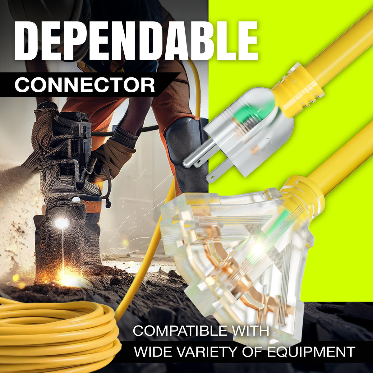 LifeSupplyUSA waterproof extension cord for reliable outdoor use.