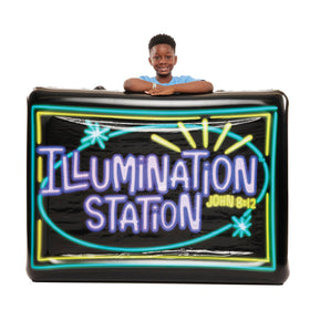 Lifeway Kids Illumination Station neon sign side A provides a bright VBS backdrop.
