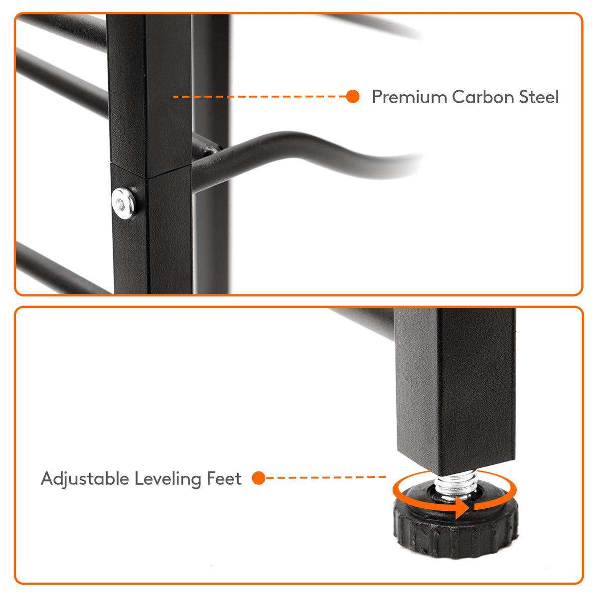 Lifewit rack with corrosion-resistant black coating to prevent rust