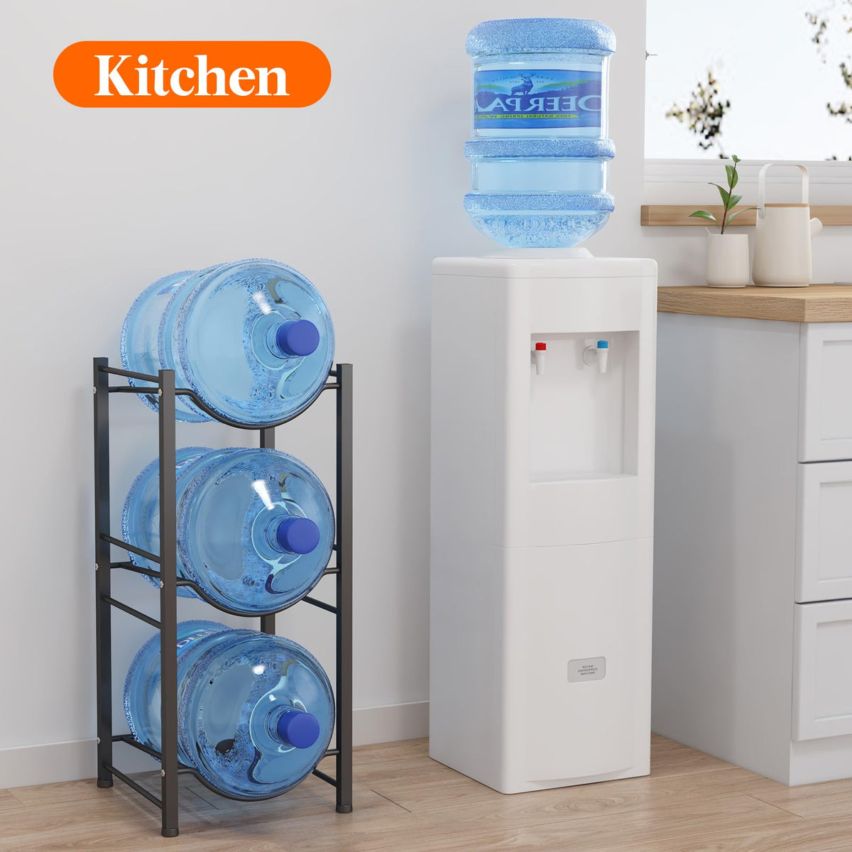 Lifewit rack stabilized on a wooden floor to prevent slips and scratches