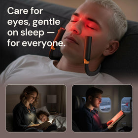 LifeZoom neck reading light in white light mode for clear reading illumination.