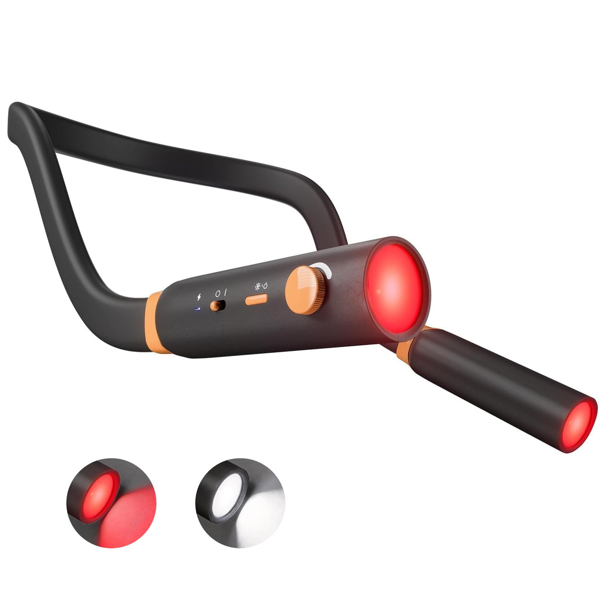 LifeZoom neck reading light worn around the neck for hands-free nighttime reading.