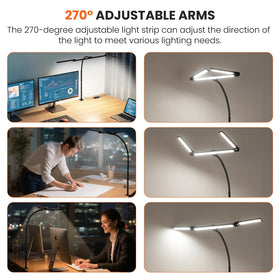 LiFMIRA LED desk lamp offers 5 modes and 10 brightness levels.