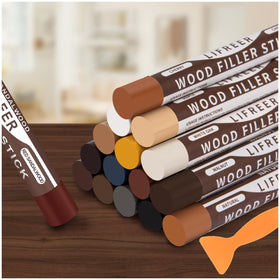 Lifreer Wood Filler Sticks color variety swatches for seamless repairs