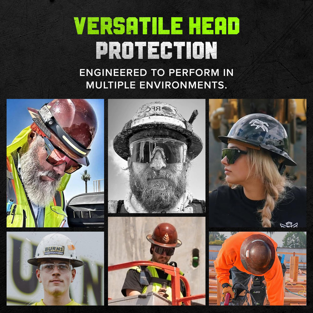 LIFT DAX full-brim helmet worn on head in red-black gloss