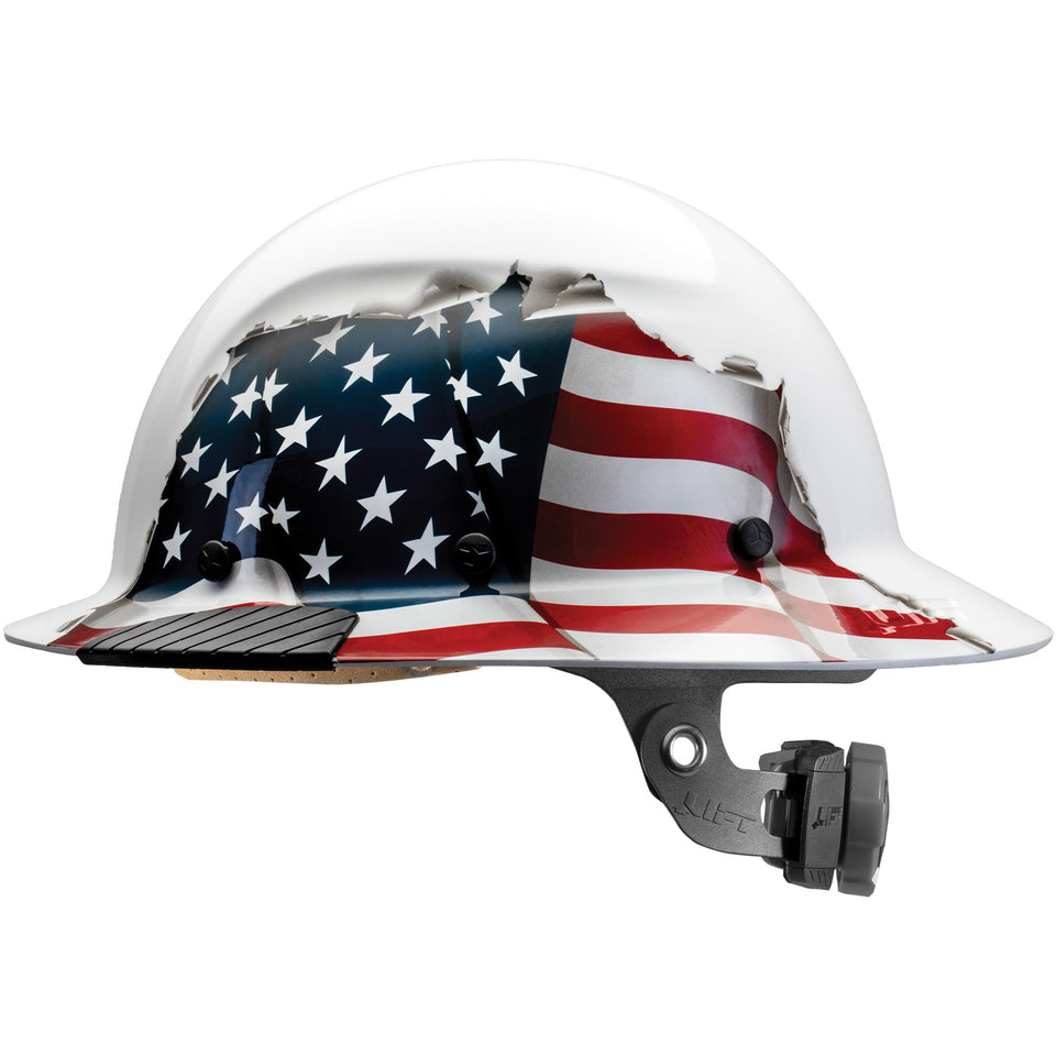 LIFT Safety DAX helmet front view showing durable fiber shell for protection