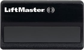 LiftMaster 371LM remote with visor clip for quick in-car access.