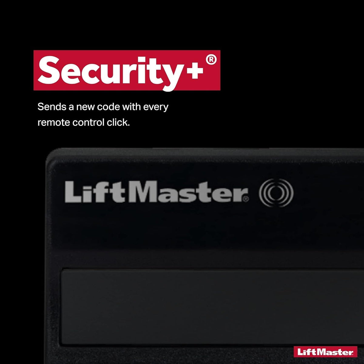 LiftMaster 371LM rolling code security with each press.
