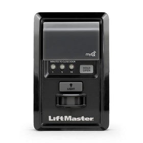 LiftMaster 889LMMC wall panel front view showing MYQ-ready control
