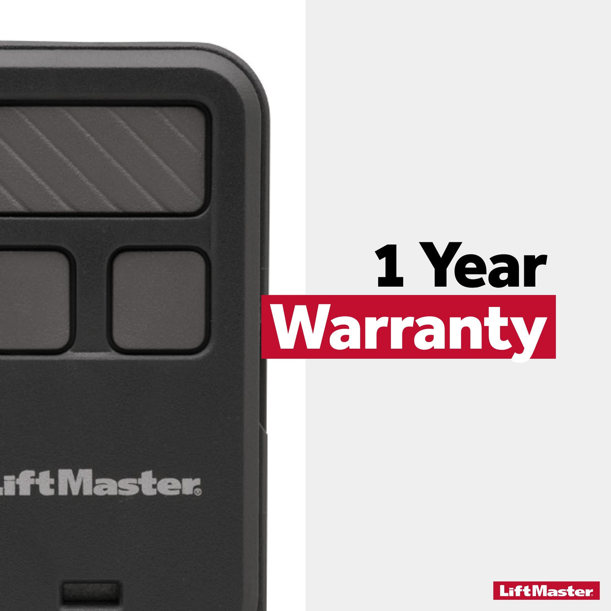 LiftMaster 890MAX multiple-buttons showing control of up to three devices.