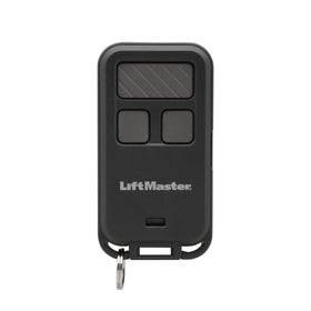 LiftMaster 890MAX remote front view showing compact design ideal for purse or pocket.