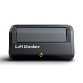 LiftMaster 891LM remote with visor clip for easy in-vehicle access.