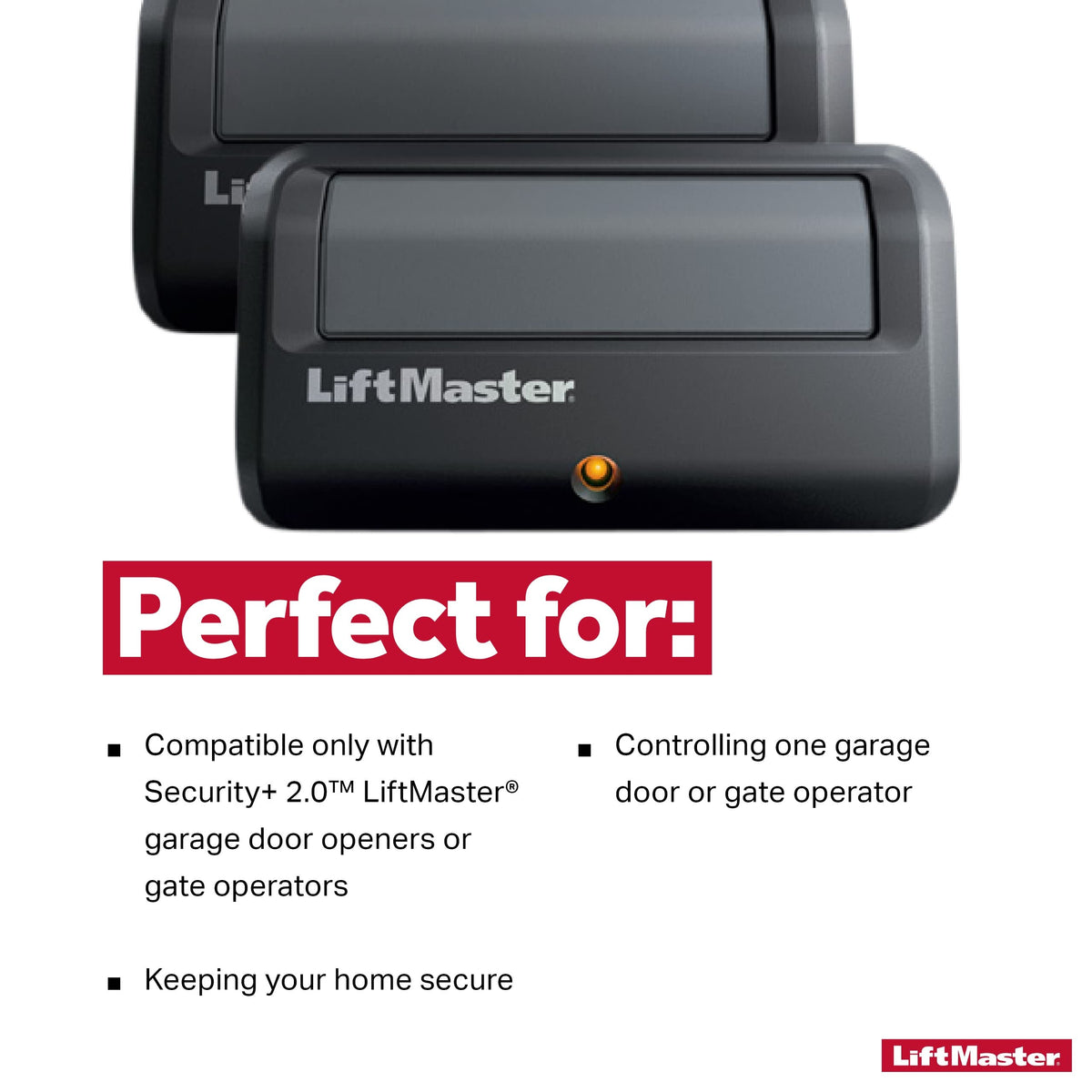 LiftMaster 891LM compatibility with Security+ 2.0 yellow learn button openers.