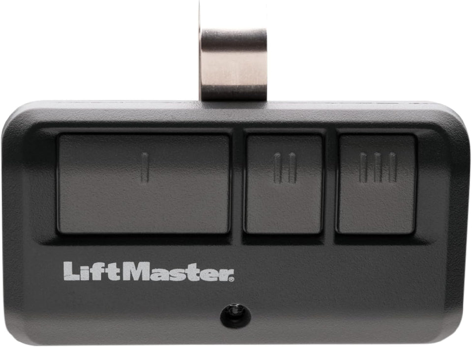 LiftMaster 893LM remote with visor clip for quick access in the car