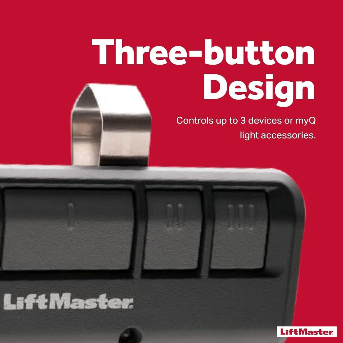 Compatible with yellow-button Security+ 2.0 openers
