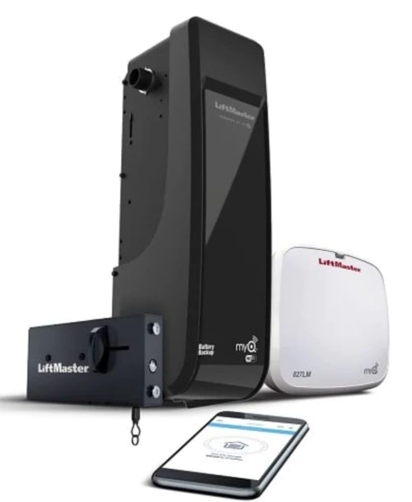 LiftMaster 98022 jackshaft opener with battery backup and Wi-Fi enables remote control
