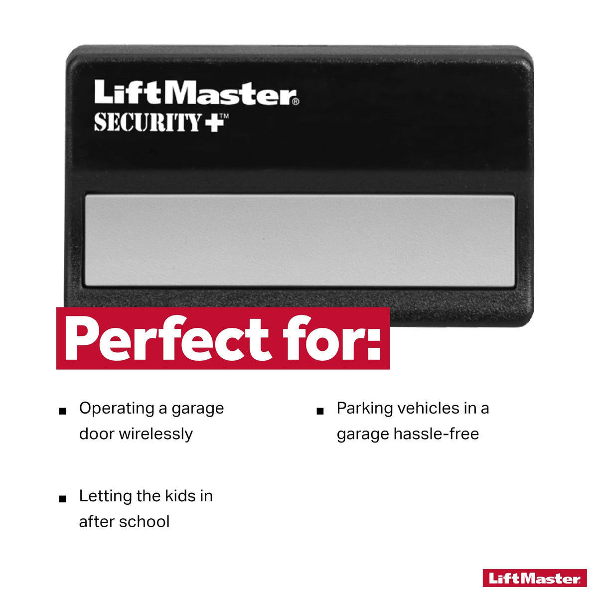 Remote compatible with Sears and Craftsman garage door systems.
