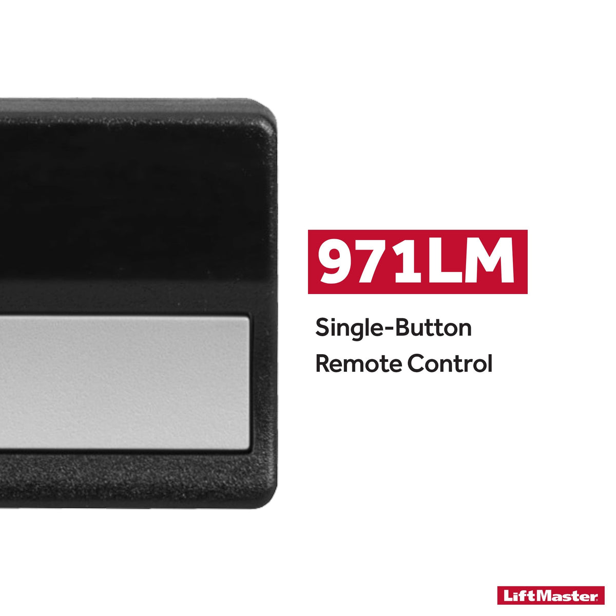 Visor clip for the LiftMaster 971LM remote in use.