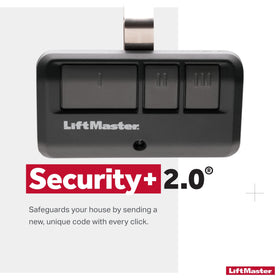 LiftMaster visor clip keeps the remote handy for hands-free garage access.