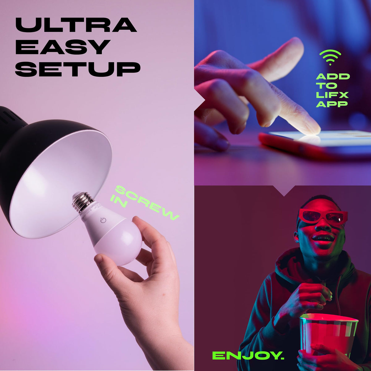LIFX Everyday A19 app control enables quick brightness and color changes