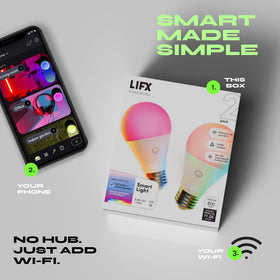 LIFX Everyday A19 Australian design emphasizes bold color and practicality