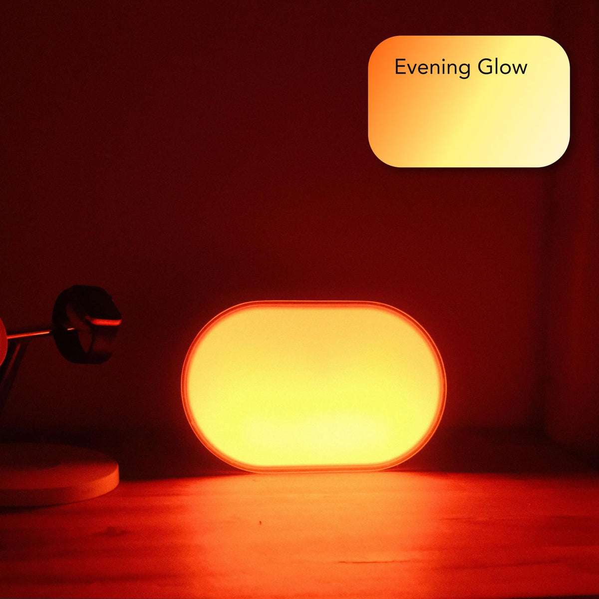 LIFX Luna bedside-nightstand use supports ambient glow and easy access controls.