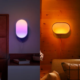 LIFX Luna portable design for tabletop or wall-mount flexibility.