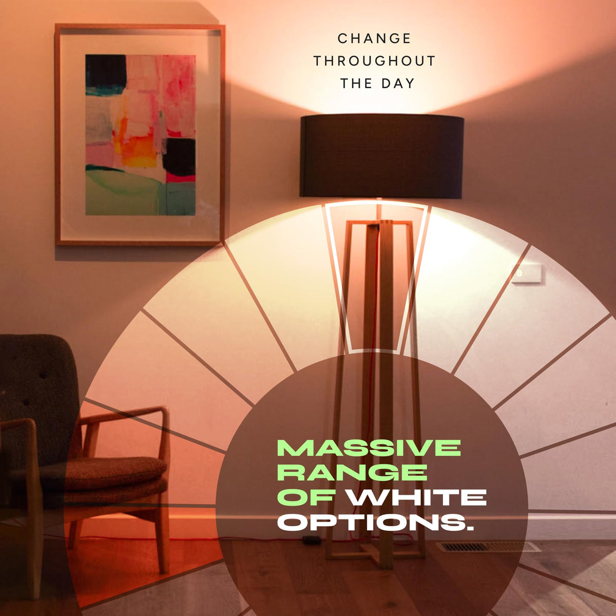 LIFX scenes and automations tailor lighting to daily routines.