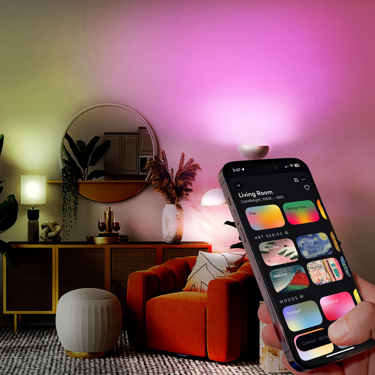 Long lifespan and energy savings with 25,000 hours of use