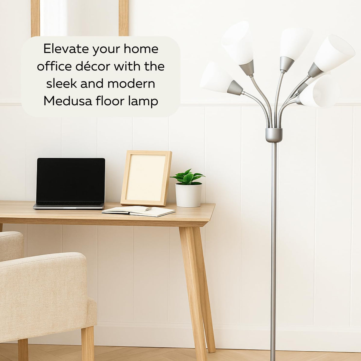 68.9-inch height fits a range of rooms from living to office.