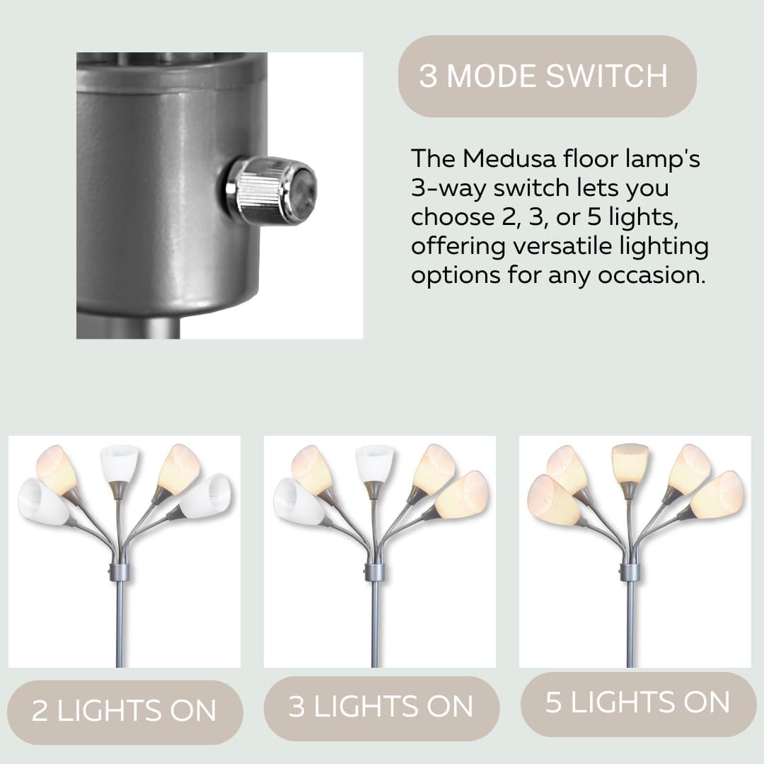 LED bulbs stay cool to the touch for safe everyday use.