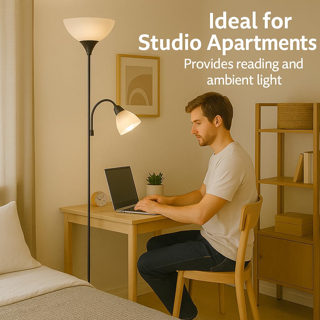 LIGHTACCENTS solid metal body and weighted base ensure stability in busy living areas.