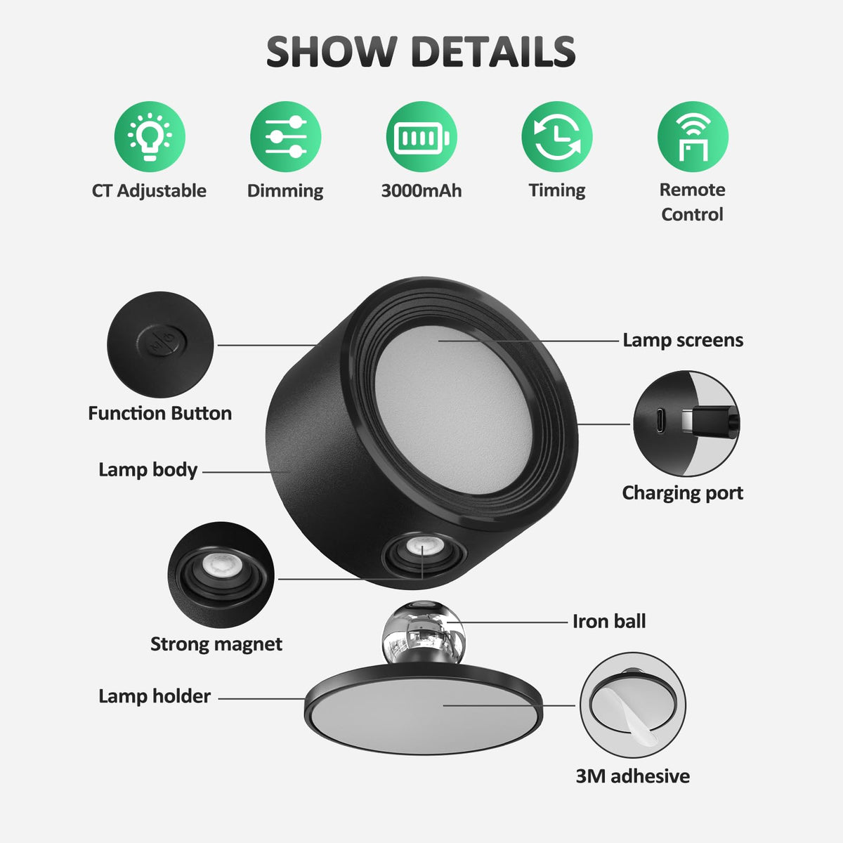 Lightbiz supports 3 color temperatures with dimming for different tasks.