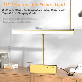 Lightbiz color-temperature options illuminate paintings with warm, neutral, or cool tones.