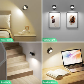 Lightbiz wall sconce with remote control for easy color and brightness adjustments.